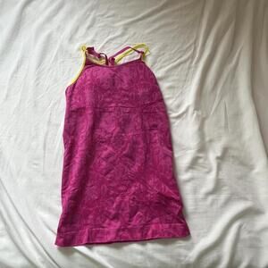 Pink And Yellow Tank Top